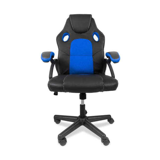 Silla Gamer Ergonómica TURBO 6056 - Negro/Azul