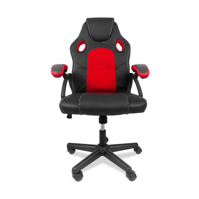 Silla Gamer Ergonómica TURBO 6056 - Negro/Rojo