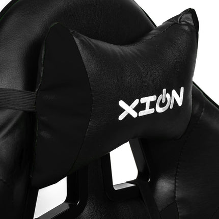 Silla Gamer Ergonómica RAVEN XION 135° con Masajeador Lumbar & Posapies Negro