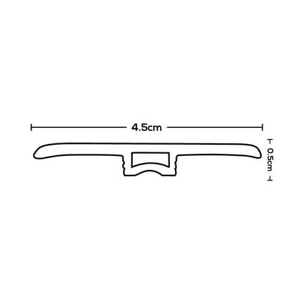 Moldura SPC de 6mm modelo T 2.4m - 1837