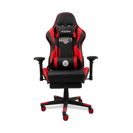 Silla Gamer Ergonómica RAVEN PREMIUM PLUS 180° /  ROJO