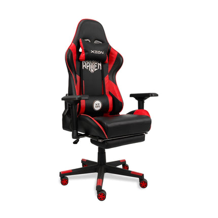 Silla Gamer Ergonómica RAVEN PREMIUM PLUS 180° /  ROJO